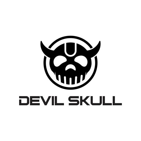 Devil Skull Logo Design Icon 14536441 Vector Art At Vecteezy