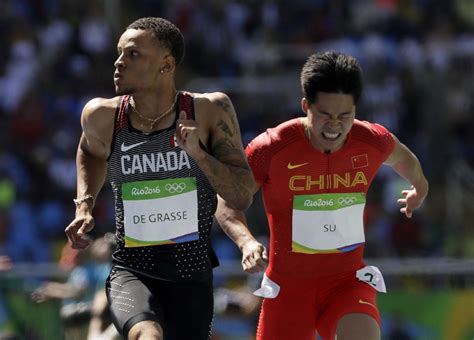 Andre de grasse is a canadian sprinter. Andre De Grasse in Rio semifinals after winning 100-metre heat | The Star