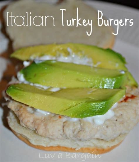 Healthy Recipe Italian Turkey Burgers