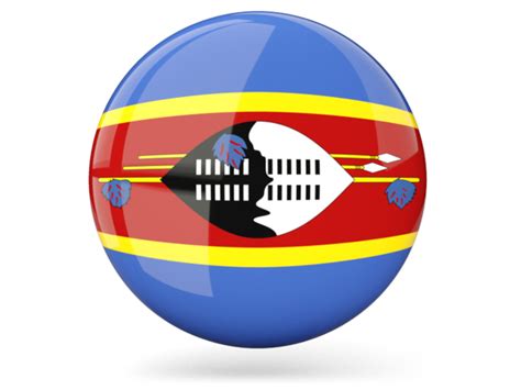 Free swaziland flag downloads including pictures in gif, jpg, and png formats in small, medium, and large sizes. Glossy round icon. Illustration of flag of Swaziland