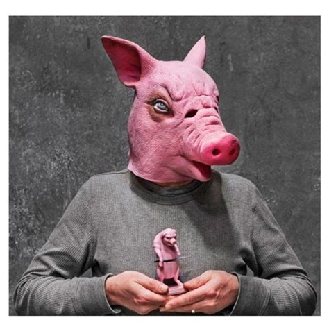 Creepy Pig Prank Mask Animal Halloween Costumes Pig Mask Pig