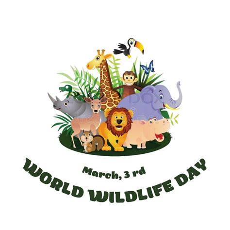 World Wildlife Day 002 Stock Illustration Illustration Of Graphic