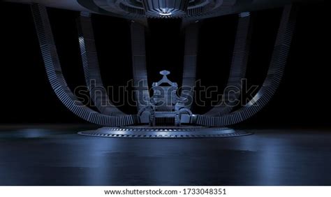 Sci Fi Throne Room 3d Rendering Stockillustration 1733048351 Shutterstock