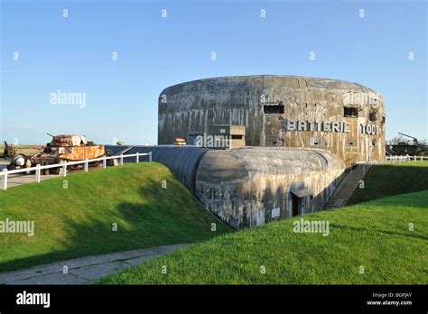 Ww2 Atlantic Wall Museum With Second World War Two Bunker Batterie Todt