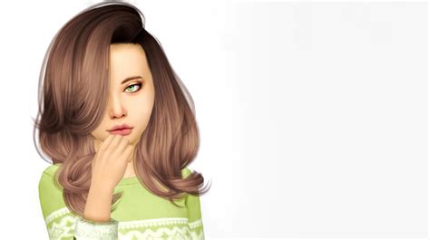 Lana Cc Finds Stealthic Summer Haze Kids Version Pelo Sims Sims4