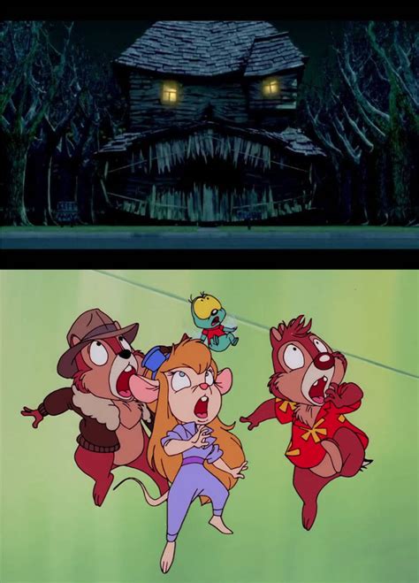 Constance Scares The Rescue Rangers By Disneyponyfan On Deviantart