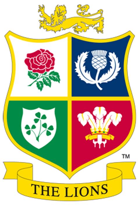 Based on british and irish lions emblems. Behind the Lions