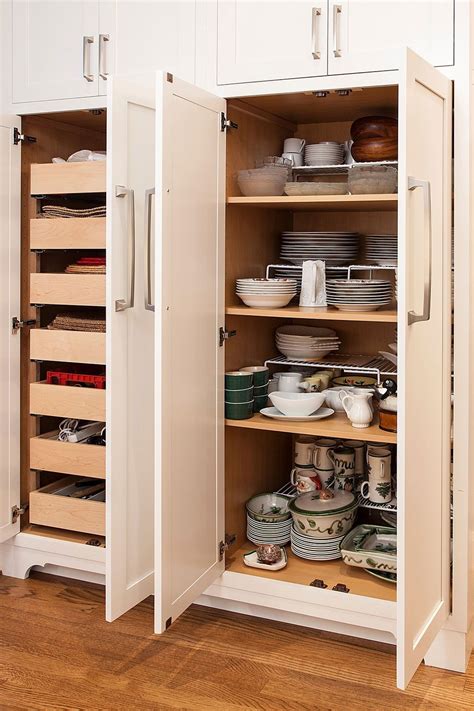 Traditional White Pantry Cabinets With Modern Ways White Kitchen Pantry