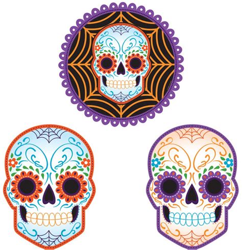 Day Of The Dead Cutouts 12 Pack Upper Sturt General Store