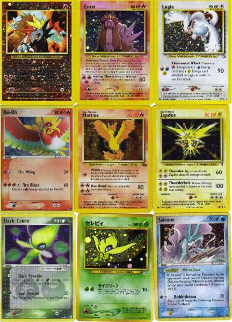 The legendary cards or legendary pokémon cards are cards from pokémon trading card game and pokémon card gb2: Legendary Pokemon Cards 1 by MiniMangaArtist on DeviantArt
