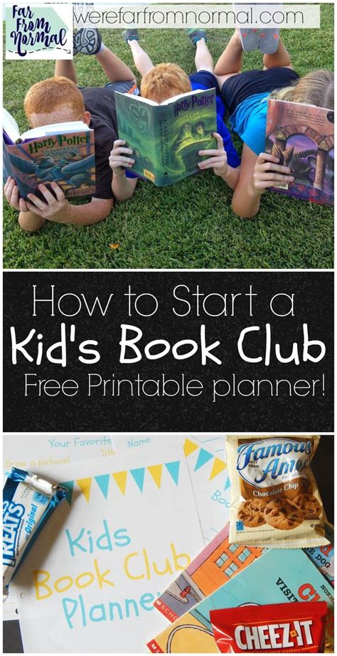 How To Start A Kids Book Club Free Printable Guide Far From