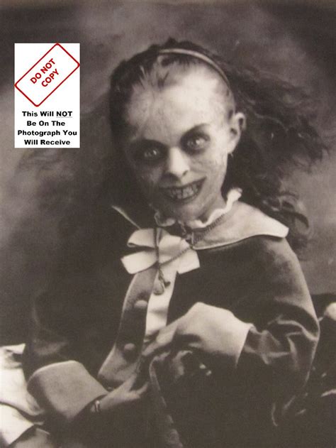Chilling Demon Possessed Girl Weird Horror Halloween Vintage Etsy