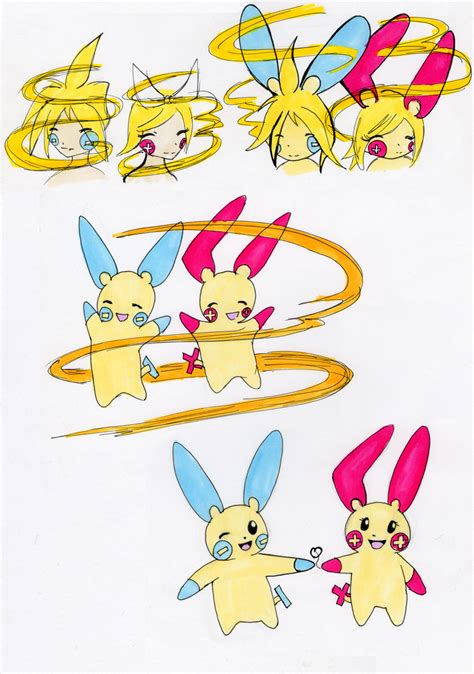 Vocaloid Poketour Plusle Minun Tf Page 2 Of 2 By Luxianne On Deviantart