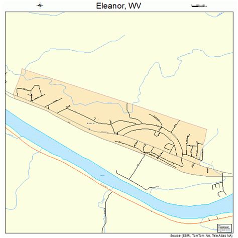 Eleanor West Virginia Street Map
