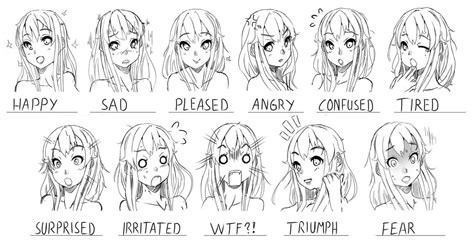 Anime Sad Faces Expressions