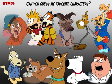 Top 10 Fav Cartoon Characters By The B Meister On Deviantart