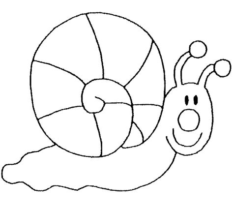 Coloriage Escargot Mignon à Imprimer