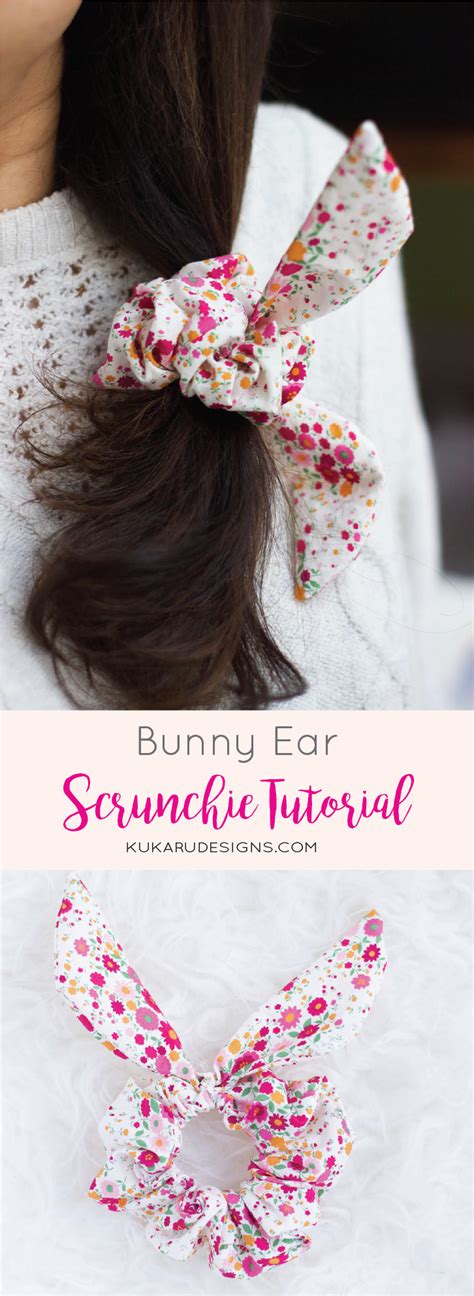 Get an ad free printable version of this scrunchie tutorial and pattern in my etsy shop. How to Make A Bunny Ear Scrunchie: DIY Tutorial | How to ...