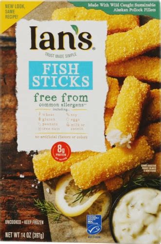 Ians Gluten Free Fish Sticks 14 Oz Kroger