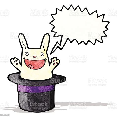 Rabbit In Hat Trick Cartoon Stock Illustration Download Image Now
