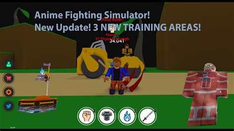 Roblox Anime Fighting Simulator New Update 💥3 New Training Areas