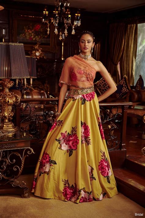 Bridaltrunk Online Indian Multi Designer Fashion Shopping Erum Floral Lehenga Set
