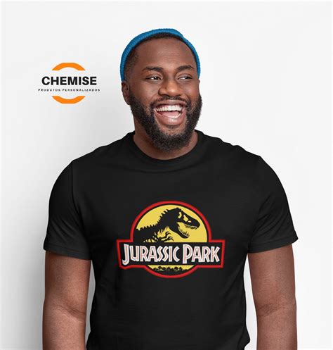 Camiseta Jurassic Park Jurassic World 100 Algodão Elo7