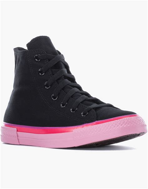 Converse Black Pink High Top Women Shoes Converse