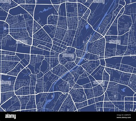 Detailed Map Poster Of Munich City Administrative Area Cityscape