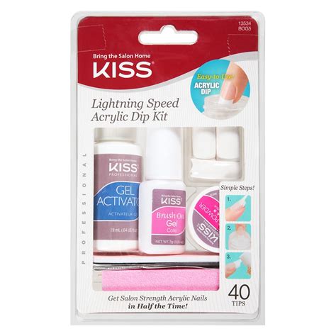 Kiss Lightning Speed Salon Dip Powder Manicure Kit Walgreens
