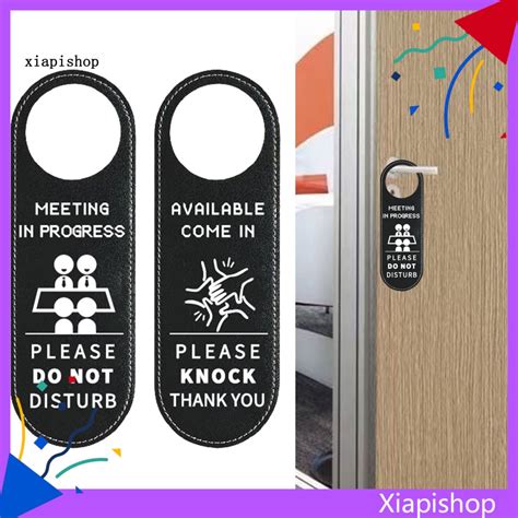 Xps Door Sign Decorative Sign For Doors Meeting In Progress Door Hanger