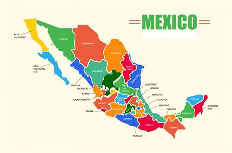 Mapa De México ¿qué Estados Contiene ¿cuáles Son Sus Límites Y Más