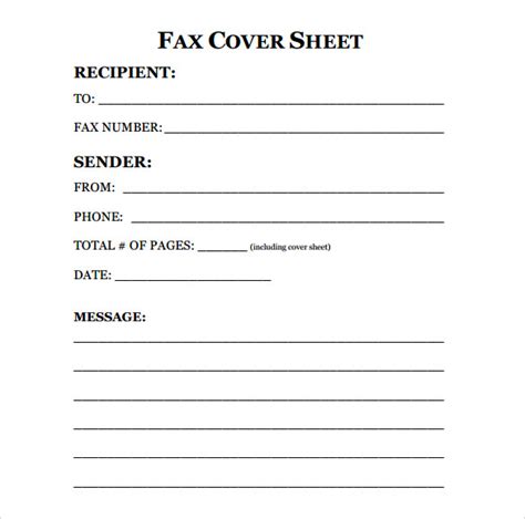 Free 11 Sample Fax Cover Sheet Templates In Pdf Ms Word