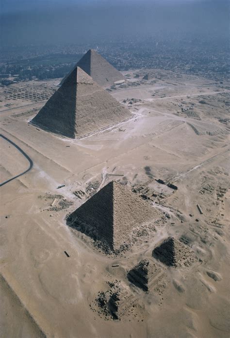An Aerial View Of The Great Pyramids Of Giza Egypt Photographer
