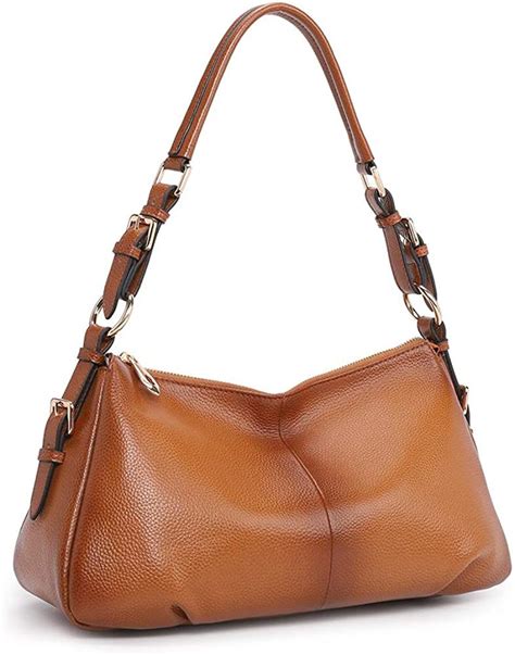 Kattee Soft Leather Hobo Handbags For Women Genuine Top Handle Vintage Shoulder