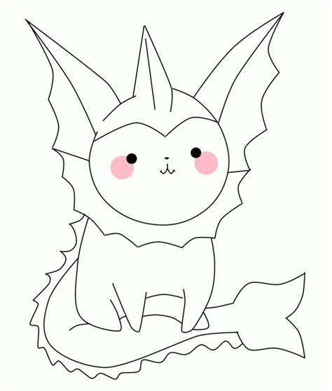 Vaporeon Coloring Page Coloring Page Amp Picture Imagixs 225705