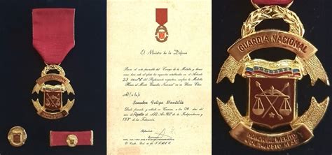 Medalla Honor Al Merito De La Guardia Nacional Condecoraciones De