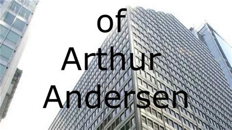 But the new arthur andersen faces a battle with andersen tax of the us, which announced in 2014 that it had acquired the iconic brand name for its tax advisory group, formerly andersen tax was not immediately available to comment. The Rise and Fall of Arthur Andersen - YouTube
