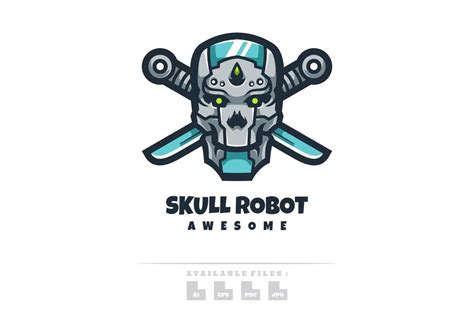 SKULL ROBOT Graphic By Maikofarazhatta Creative Fabrica