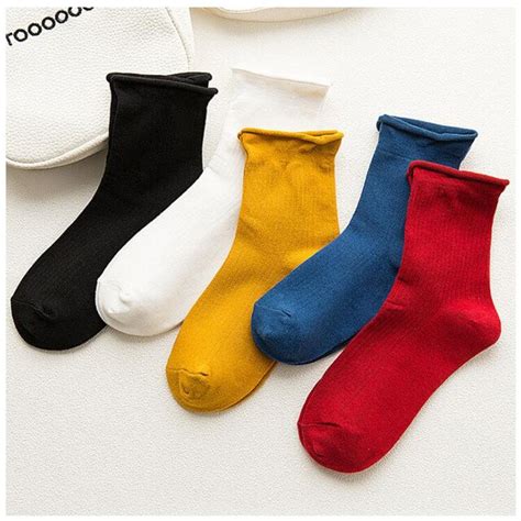 Cotton Compression Solid Color Socks Women Fashionable Women Short Socks Breathable Socks Female