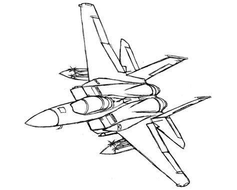 F 15 Military Jet Coloring Coloring Pages