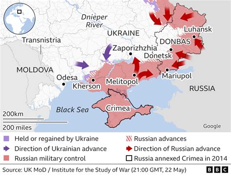 Donbas Why Russia Is Trying To Capture Eastern Ukraine Bbc News
