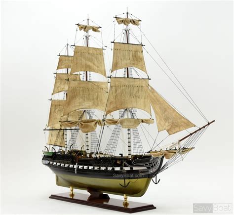 Uss Constitution Old Ironsides Tall Ship Handcrafted Wooden Model