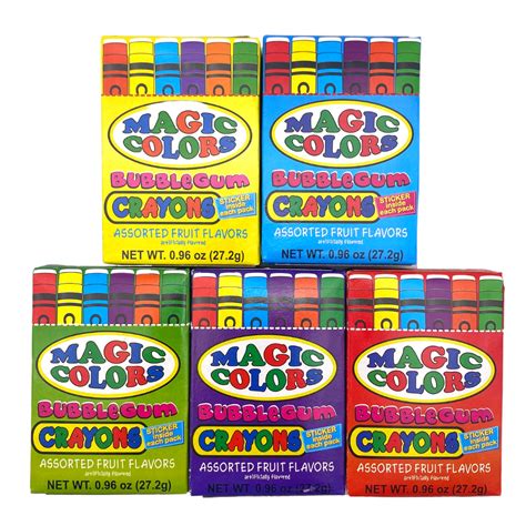 Bubble Gum Crayons Rainbowland Candy Co