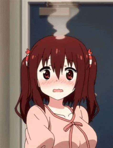 Blushing Anime Reaction Gif