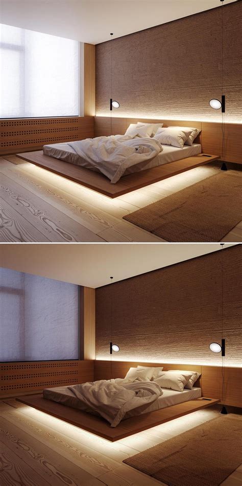 Led Lighting Allows This Bed To Appear As If Its Floating Bed Lights