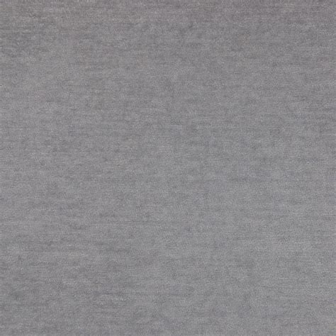 Cool Gray Gray Solid Chenille Upholstery Fabric