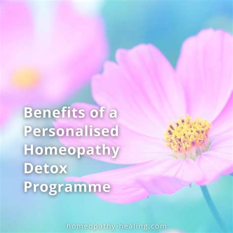 Benefits Of A Personalised Homeopathy Detox Programme Homeopathy