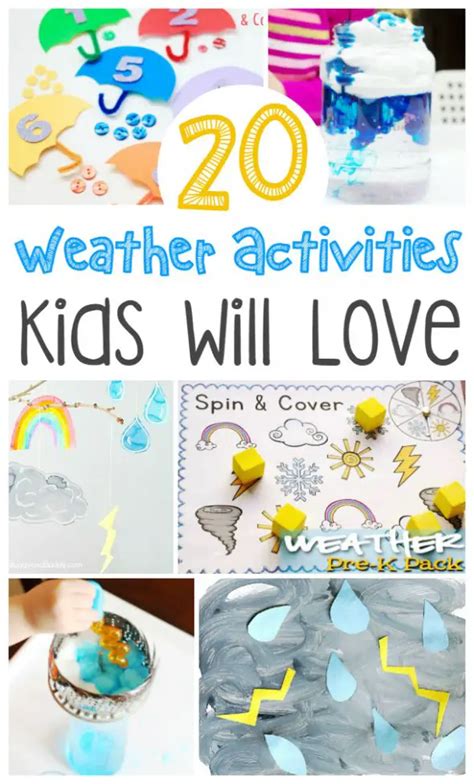 20 Weather Activities Kindergarten Kids Will Love