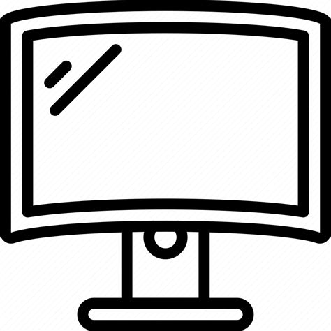 Component Computer Curved Hardware Monitor Pc Icon Download On